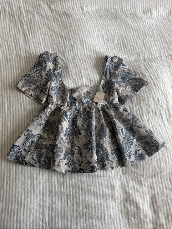 Free People Tops - NWT Free People Blue Elegant Blouse